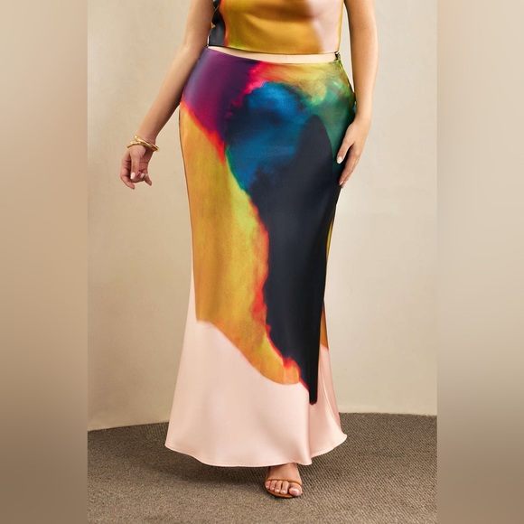Multicolor Women's Pencil Skirt - Picture 5 of 7
